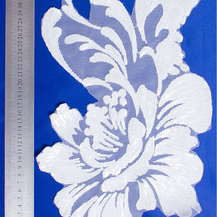 Аппликация роза с пайеткой (уп 6шт) 39908